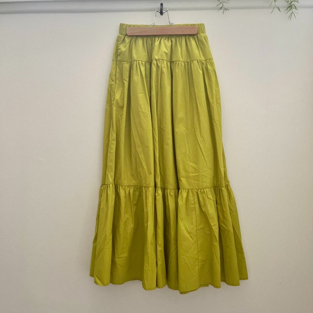 A&F Poplin Tiered Maxi Skirt 💚 🌴